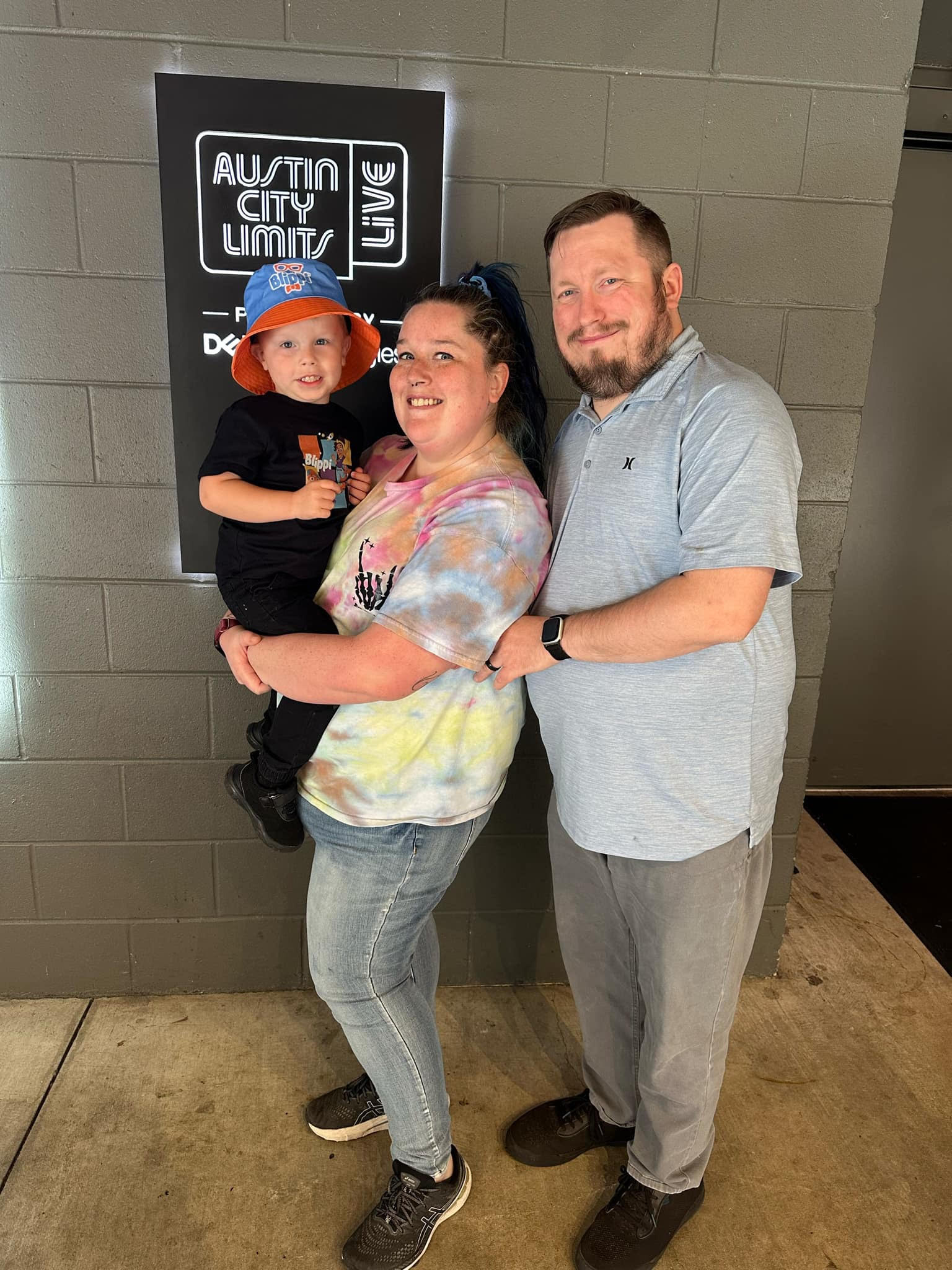 Larissa Jackson with her family, Josh and Vincent
